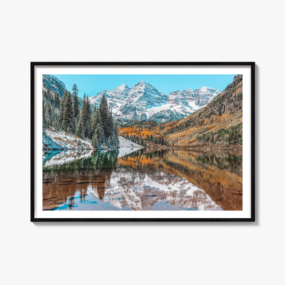Colorado colorful photo poster of United States – horizontal wall art, unframed print shown in interior mockup
