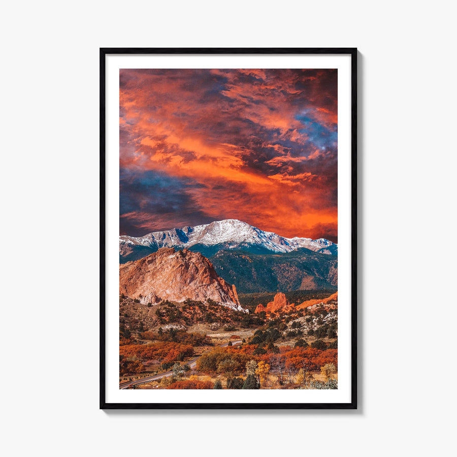 Colorado no. 1 colorful photo poster of United States – vertical wall art, unframed print shown in interior mockup