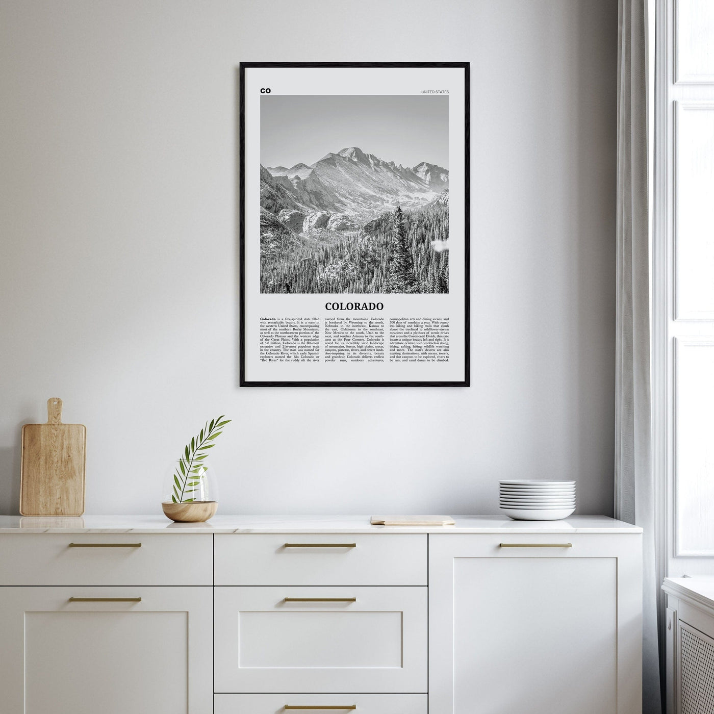 Colorado No 1 Poster Nbourhood Travel B&W Poster