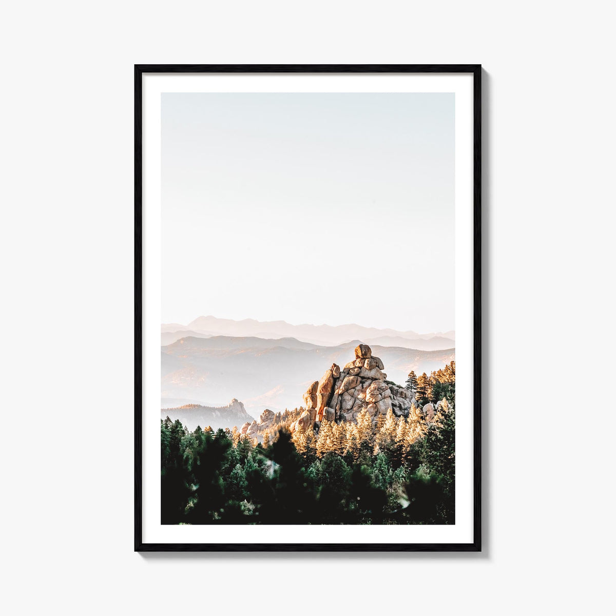 Colorado no. 2 colorful photo poster of United States – vertical wall art, unframed print shown in interior mockup
