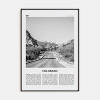 Colorado No 2 Poster None / 8x12 in Nbourhood Travel B&W Poster