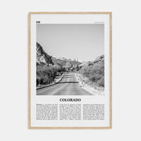 Colorado No 2 Poster Natural Wood / 8x12 in Nbourhood Travel B&W Poster