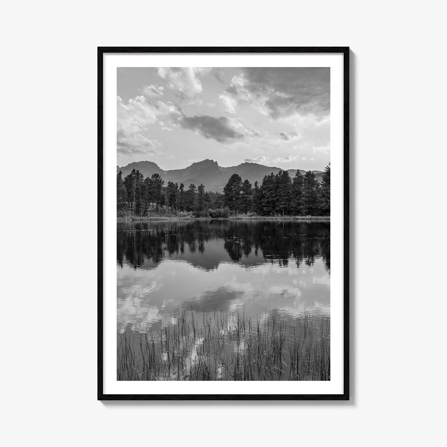 Colorado no. 3 black & white photo poster of United States – vertical wall art, unframed print shown in interior mockup