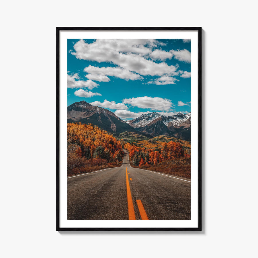 Colorado no. 3 colorful photo poster of United States – vertical wall art, unframed print shown in interior mockup