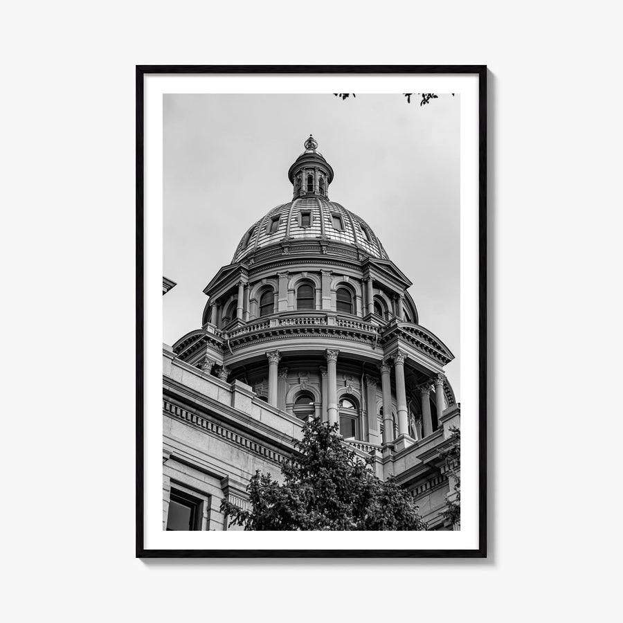 Colorado no. 4 black & white photo poster of United States – vertical wall art, unframed print shown in interior mockup