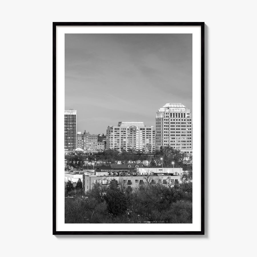 Colorado Springs Photo Poster, framed poster mockup, white border