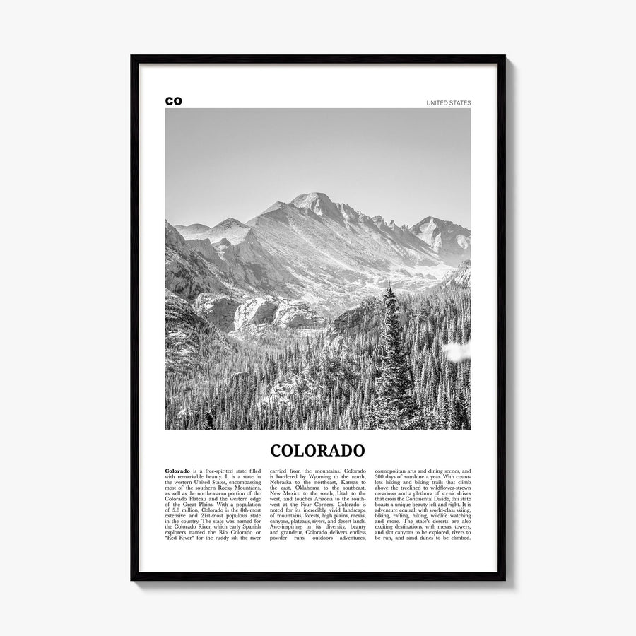 Colorado Newspaper No 1 Poster, framed poster mockup