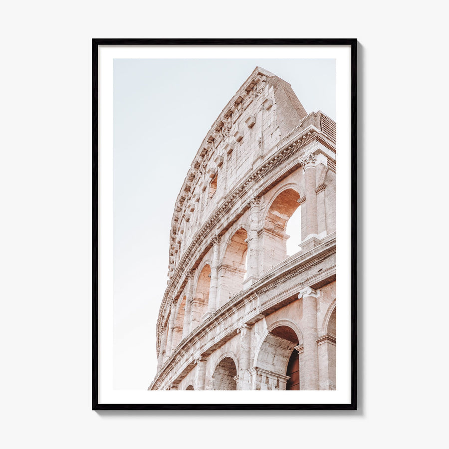 Colosseum Photo Poster, framed poster mockup, white border