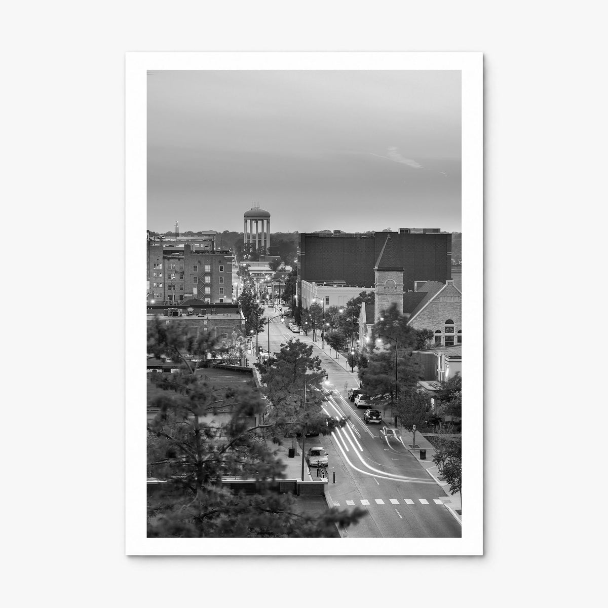 Columbia, Missouri Photo Poster, print only (unframed), white border