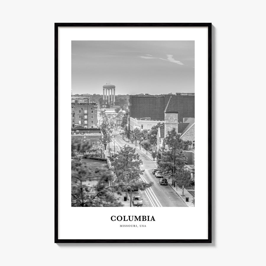 Columbia, Missouri Classic Poster, framed poster mockup