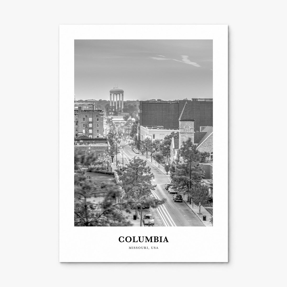 Columbia, Missouri Classic Poster, print only (unframed)