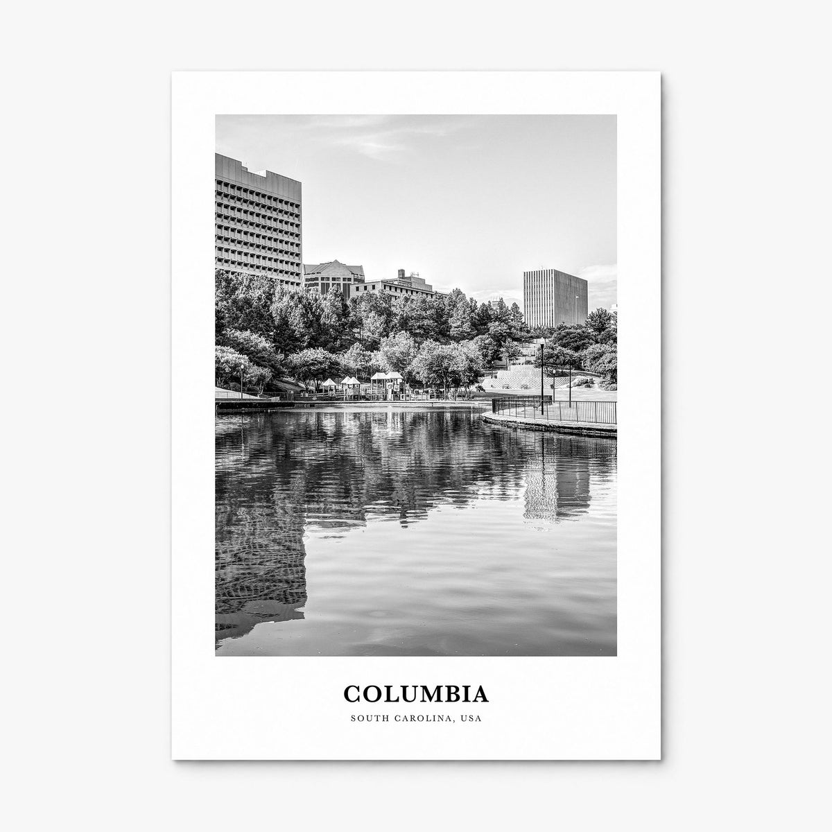 Columbia, South Carolina Classic Poster, print only (unframed)