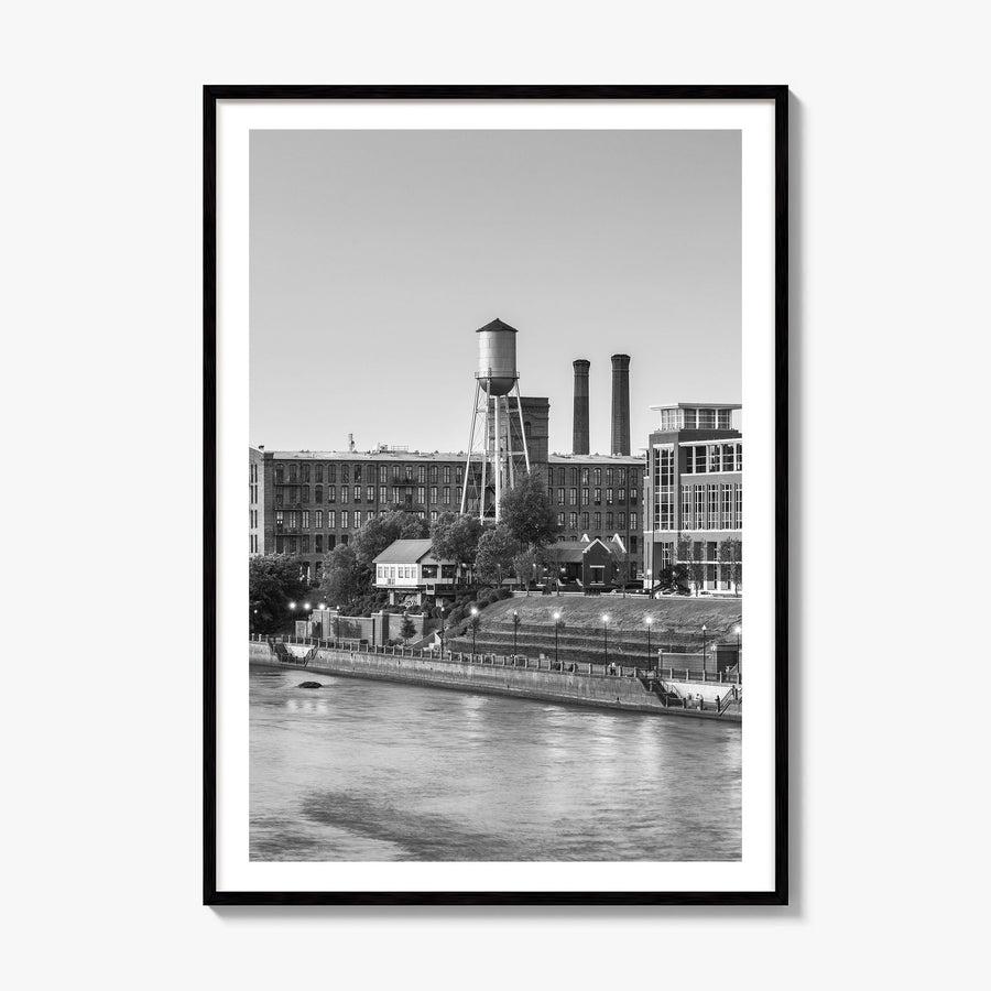 Columbus, Georgia Photo Poster, framed poster mockup, white border