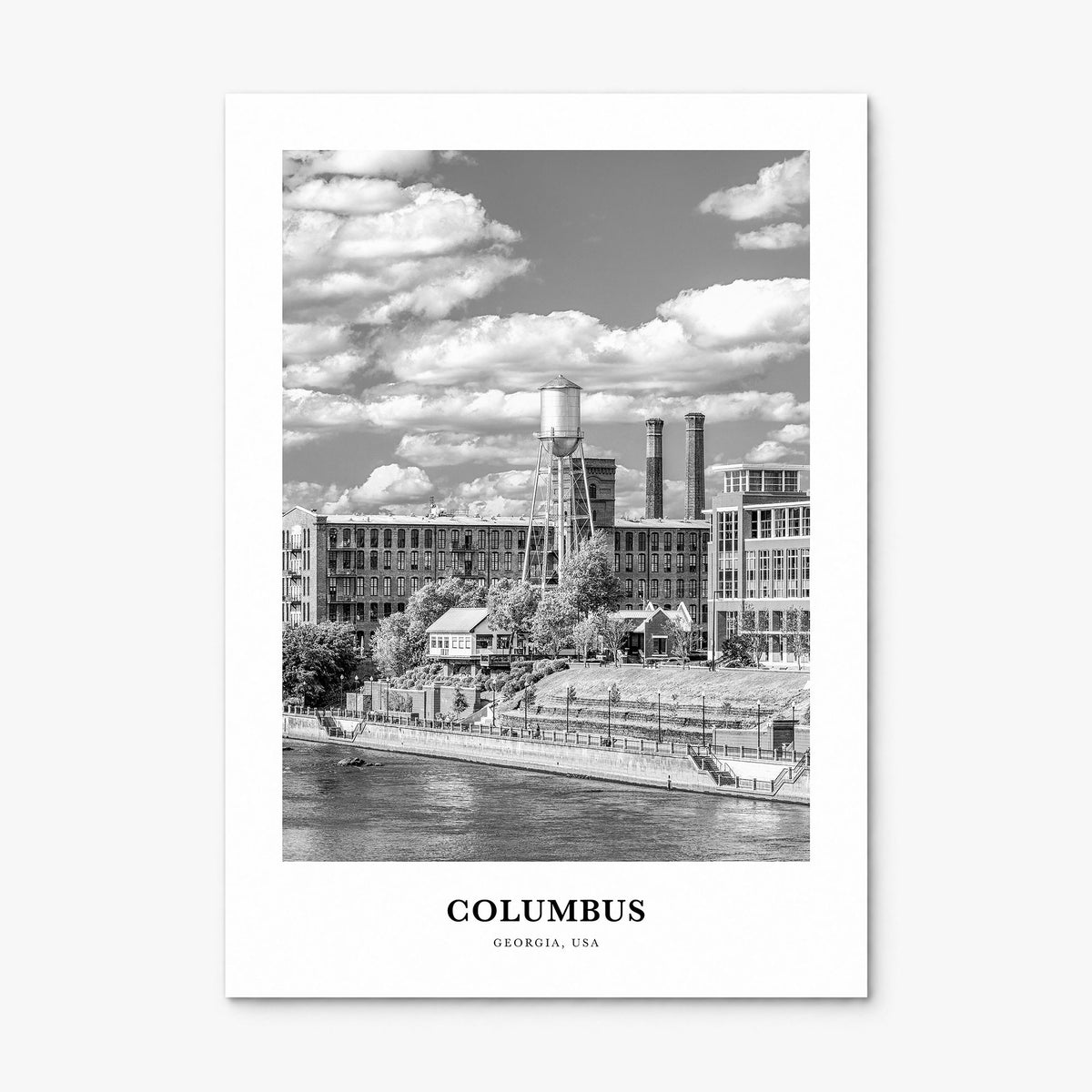 Columbus, Georgia Classic Poster, print only (unframed)