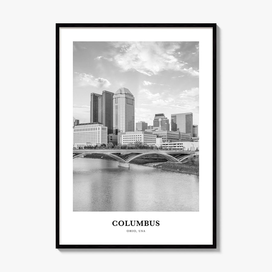 Columbus, Ohio Classic No 1 Poster, framed poster mockup