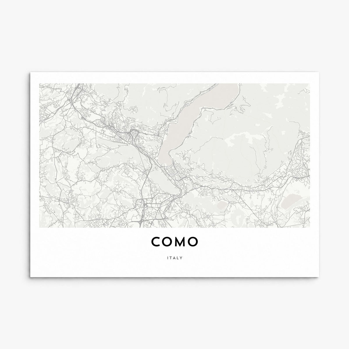 Como Map Poster, print only (unframed)