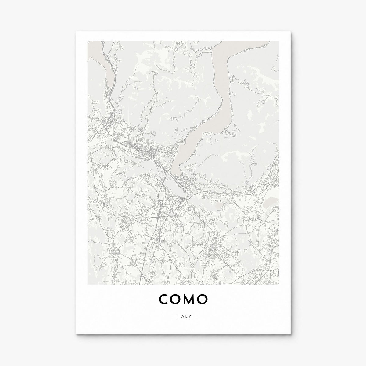 Como Map Poster, print only (unframed)