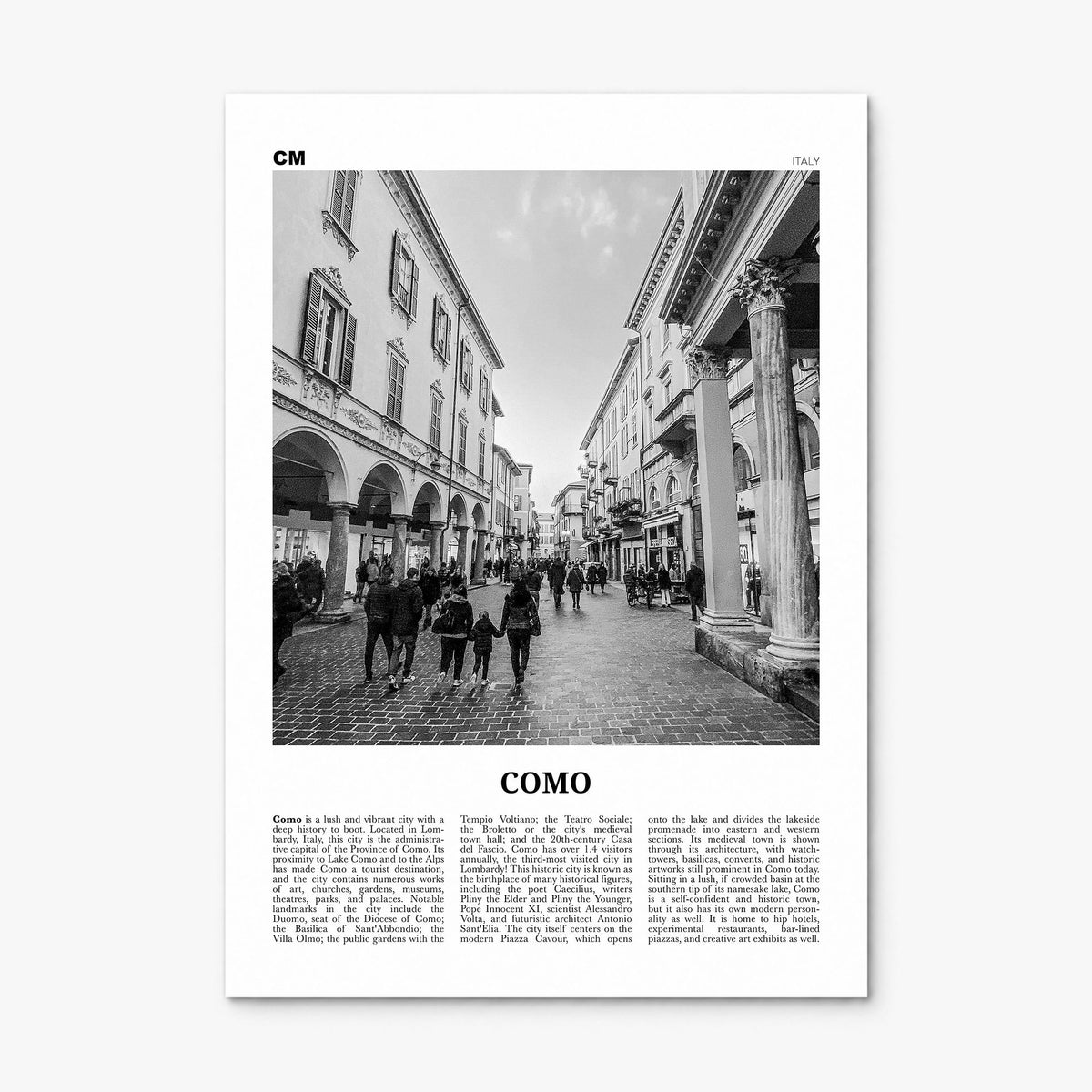 Como Newspaper No 2 Poster, print only (unframed)