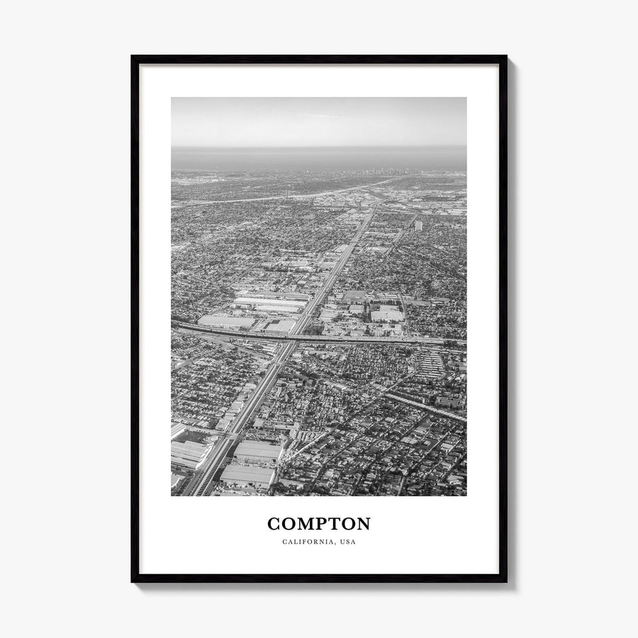 Compton Classic Poster, framed poster mockup