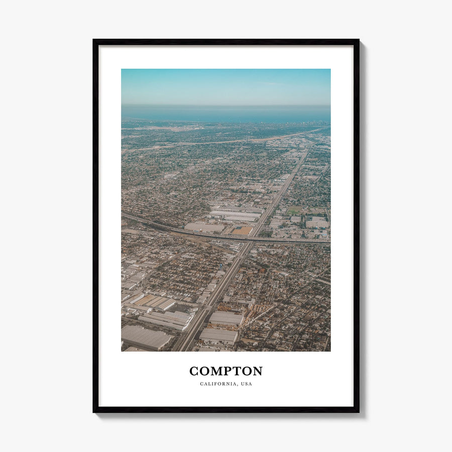 Compton Classic Poster, framed poster mockup