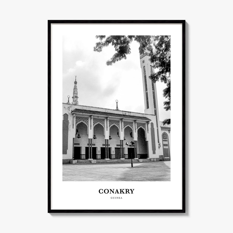 Conakry Classic Poster, framed poster mockup