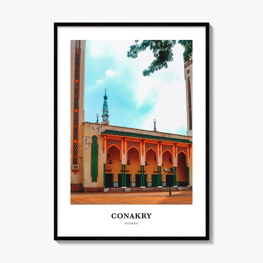 Conakry Classic Poster, framed poster mockup