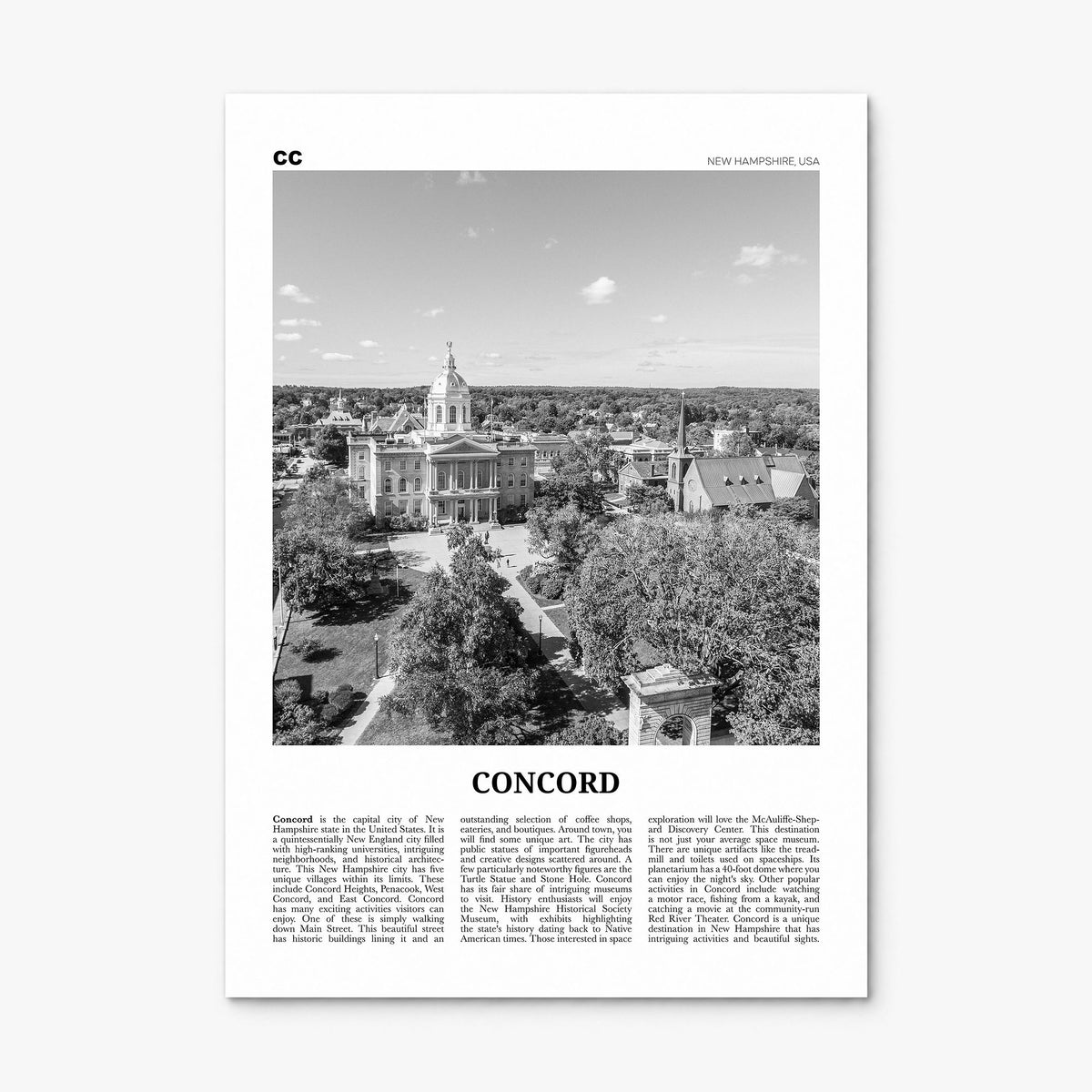 Concord Newspaper Poster, print only (unframed)
