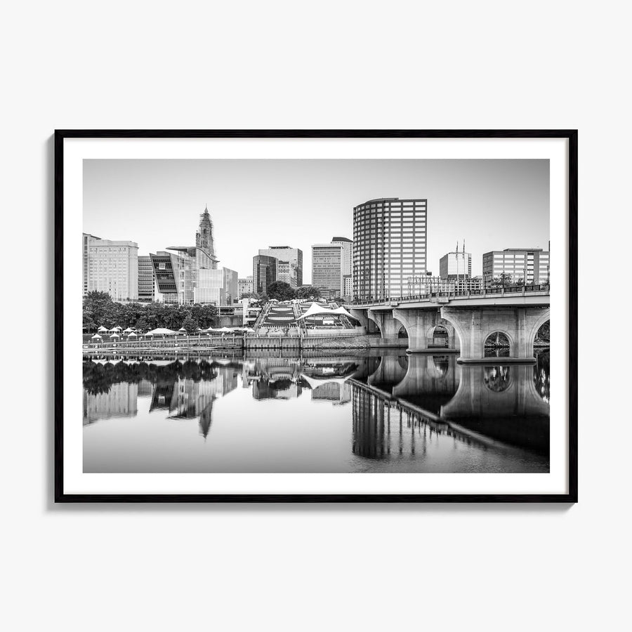 Connecticut Photo Poster, framed poster mockup, white border