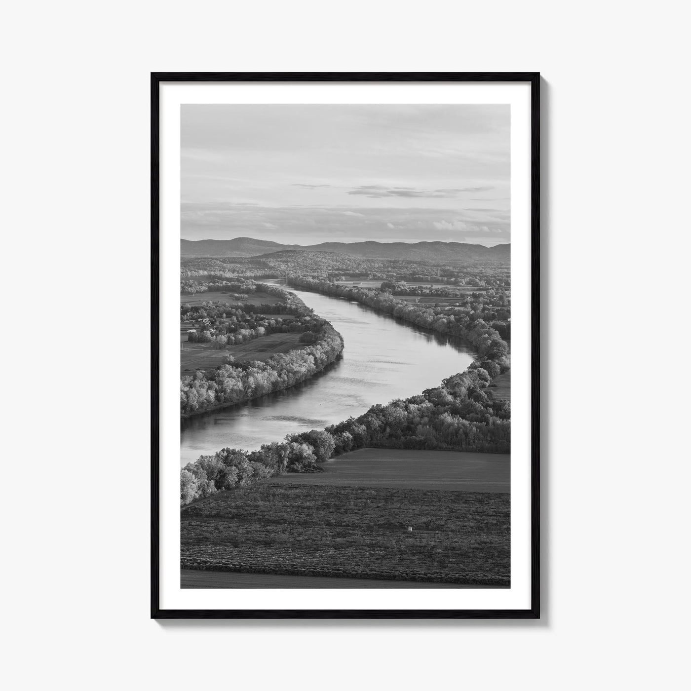 Connecticut no. 1 black & white photo poster of United States – vertical wall art, unframed print shown in interior mockup