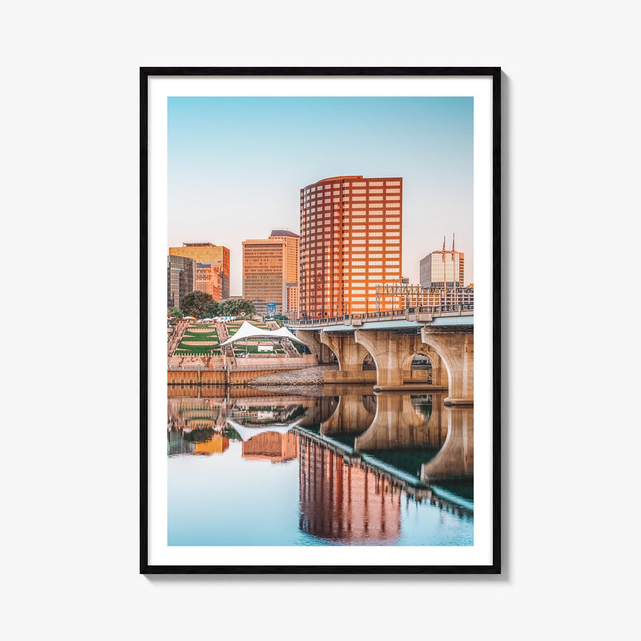 Connecticut no. 1 colorful photo poster of United States – vertical wall art, unframed print shown in interior mockup