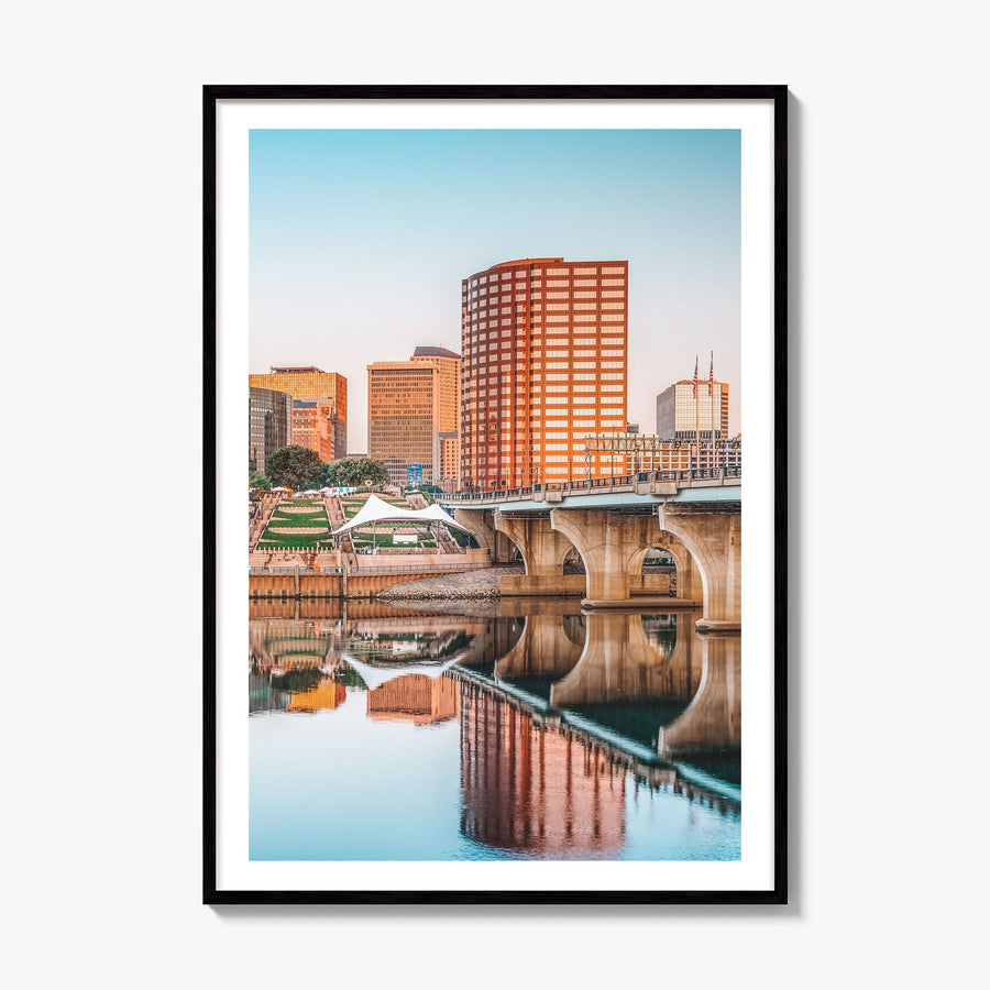 Connecticut Photo No 1 Poster, framed poster mockup, white border