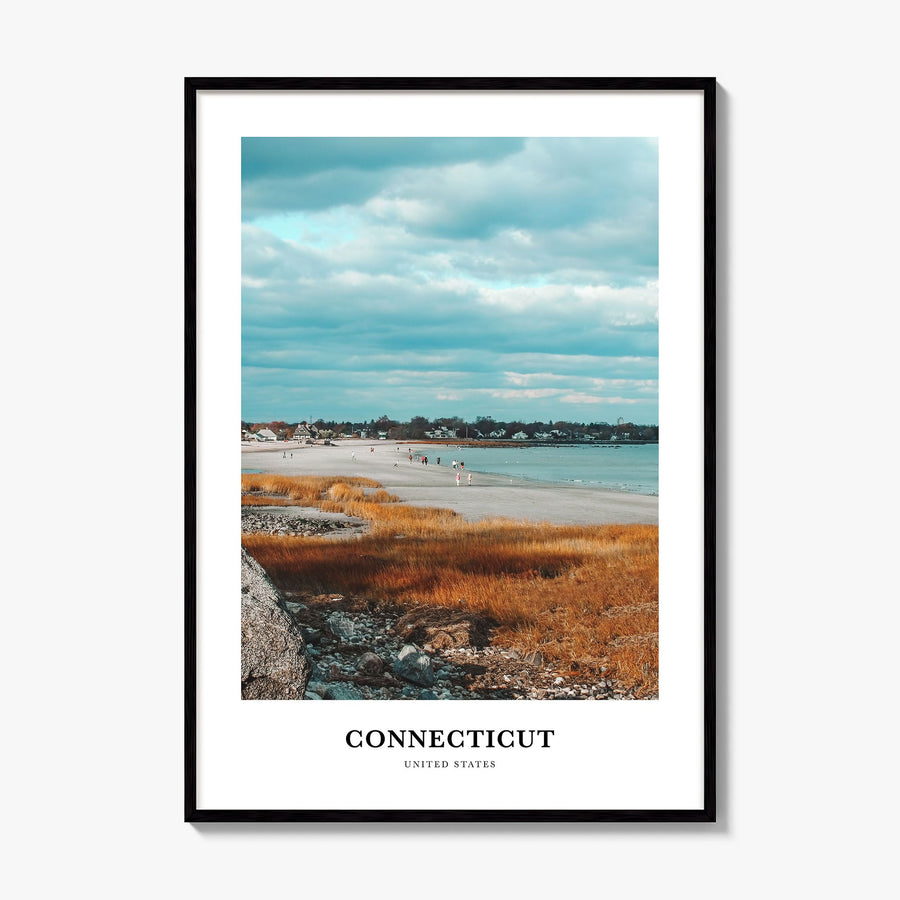 Connecticut Classic No 1 Poster, framed poster mockup
