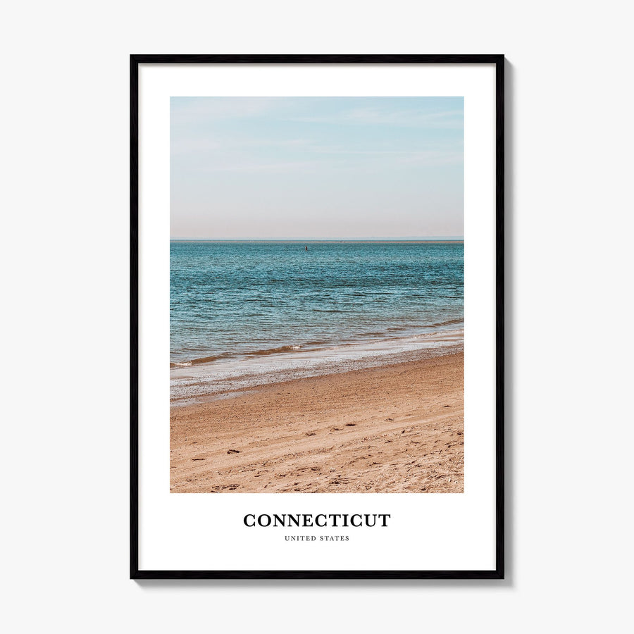 Connecticut Classic No 2 Poster, framed poster mockup
