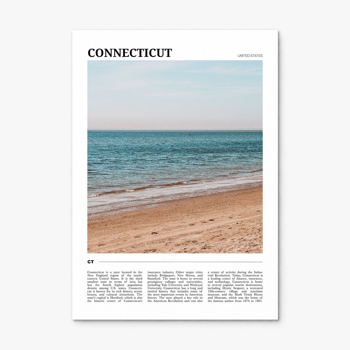 Connecticut Travel No 2 Poster, print only (unframed)