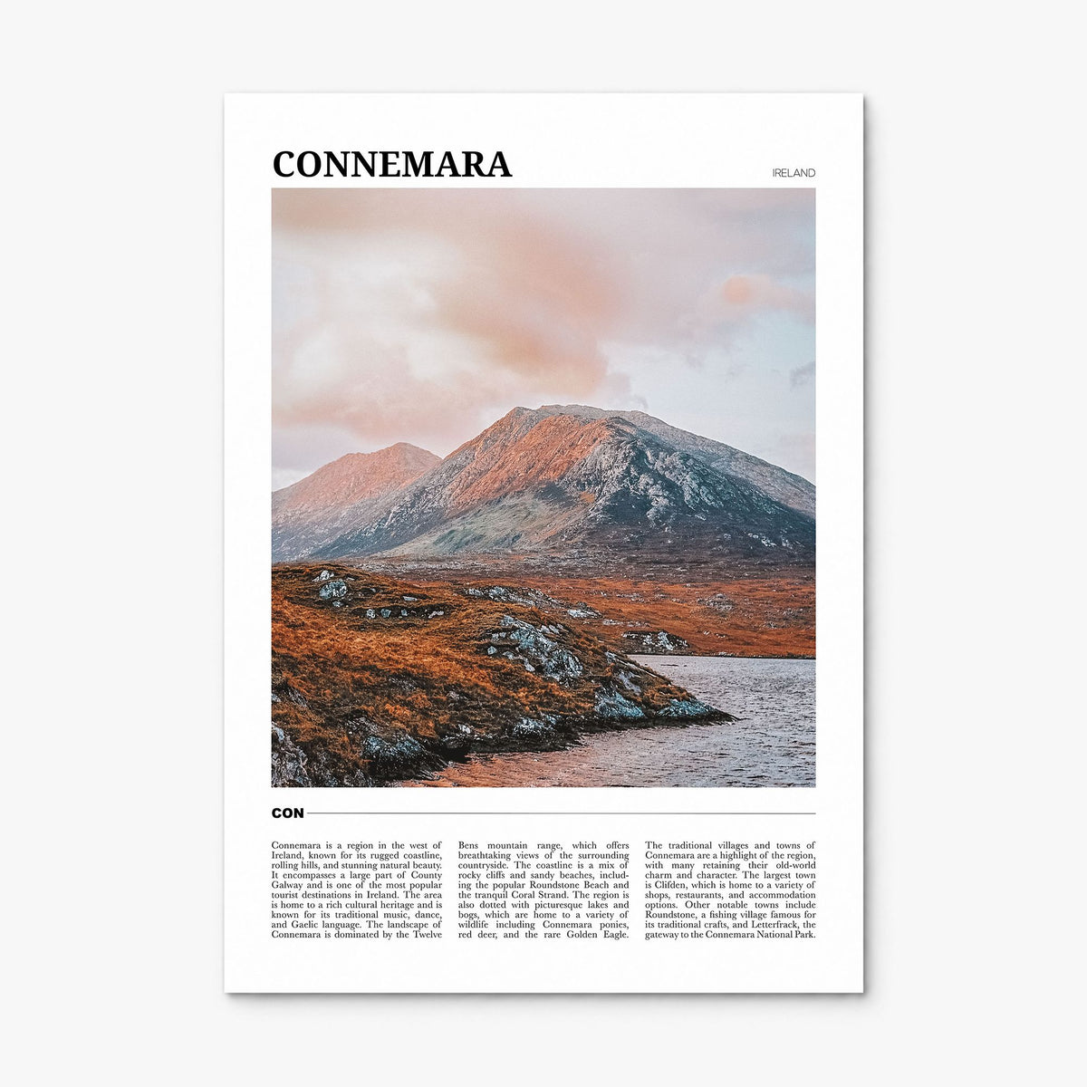 Connemara Travel Poster, print only (unframed)