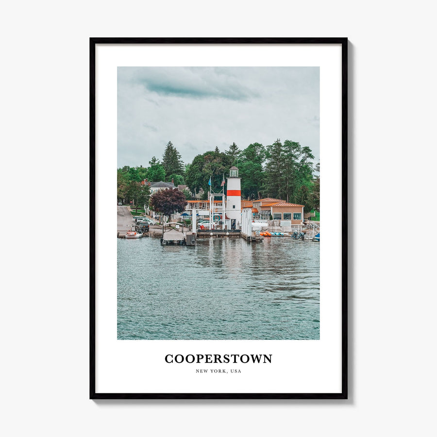 Cooperstown Classic Poster, framed poster mockup