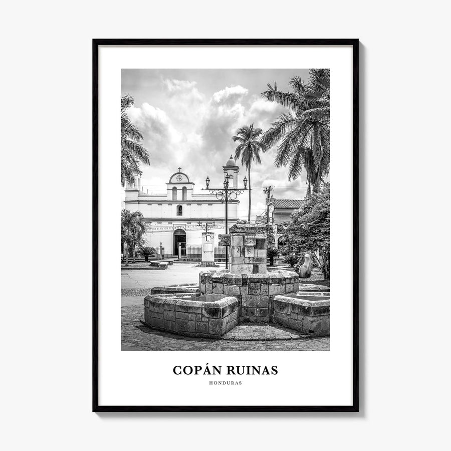 Copán Ruinas Classic Poster, framed poster mockup