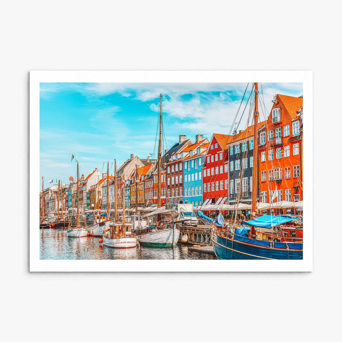 Copenhagen Photo Poster, print only (unframed), white border