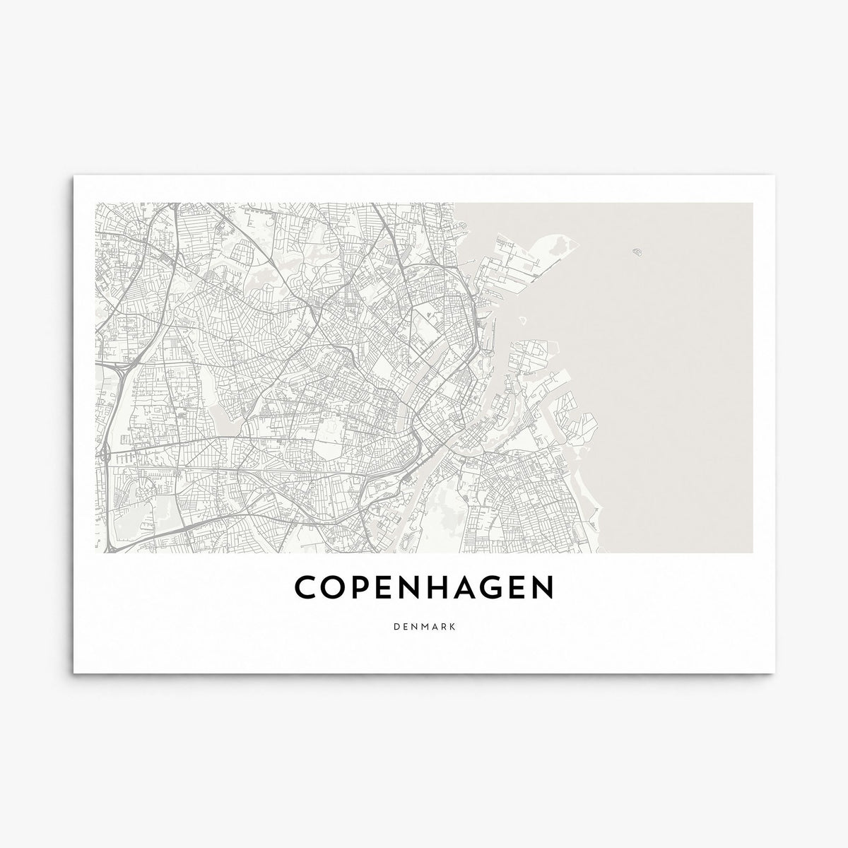 Copenhagen Map Poster, print only (unframed)