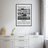 Copenhagen No 1 Poster Nbourhood Travel B&W Poster