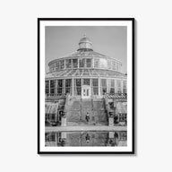 Copenhagen no. 2 black & white photo poster of Denmark – vertical wall art, unframed print shown in interior mockup