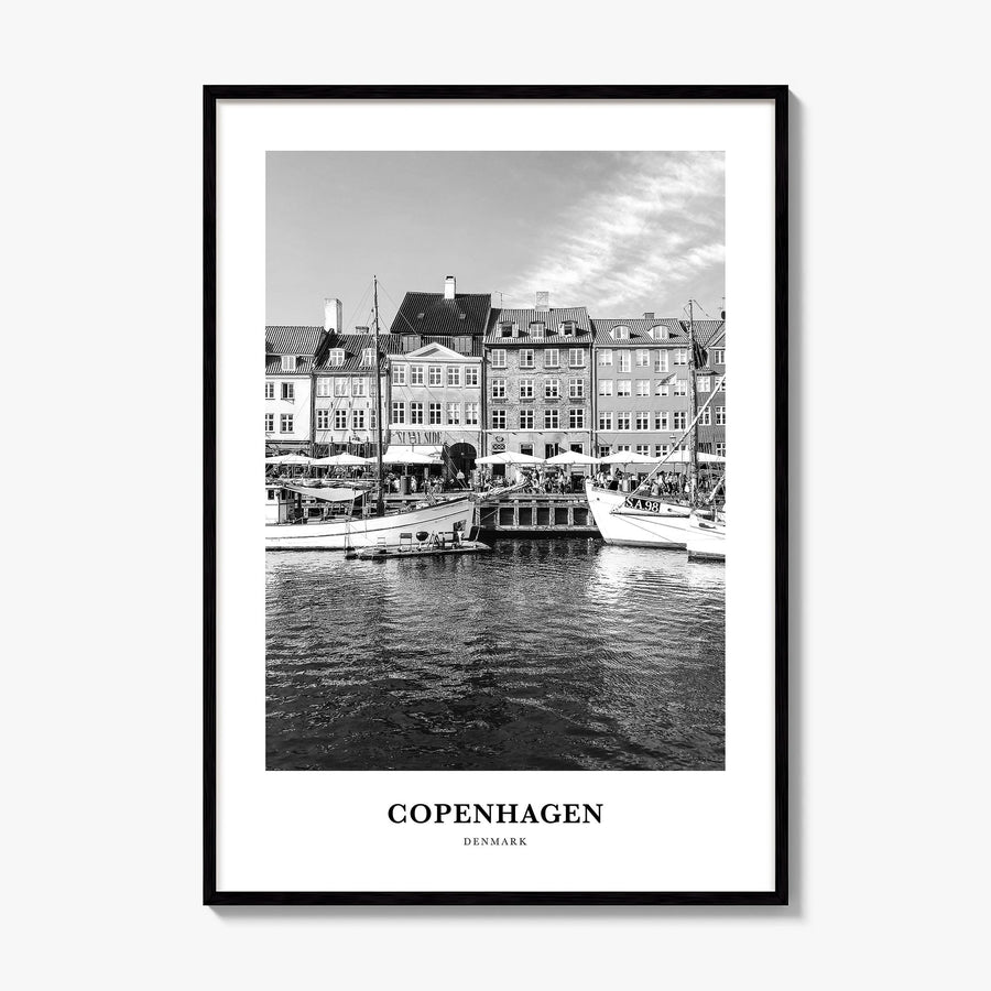 Copenhagen Classic No 1 Poster, framed poster mockup