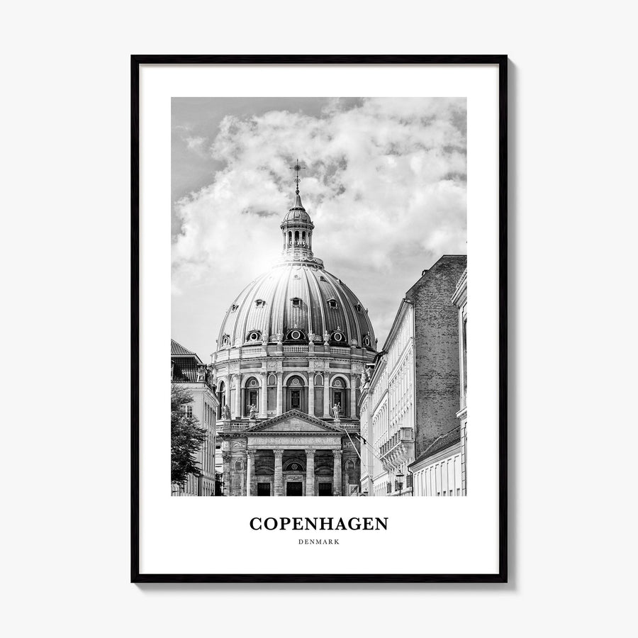 Copenhagen Classic No 2 Poster, framed poster mockup