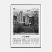 Coquitlam No 1 Poster None / 8x12 in Nbourhood Travel B&W Poster