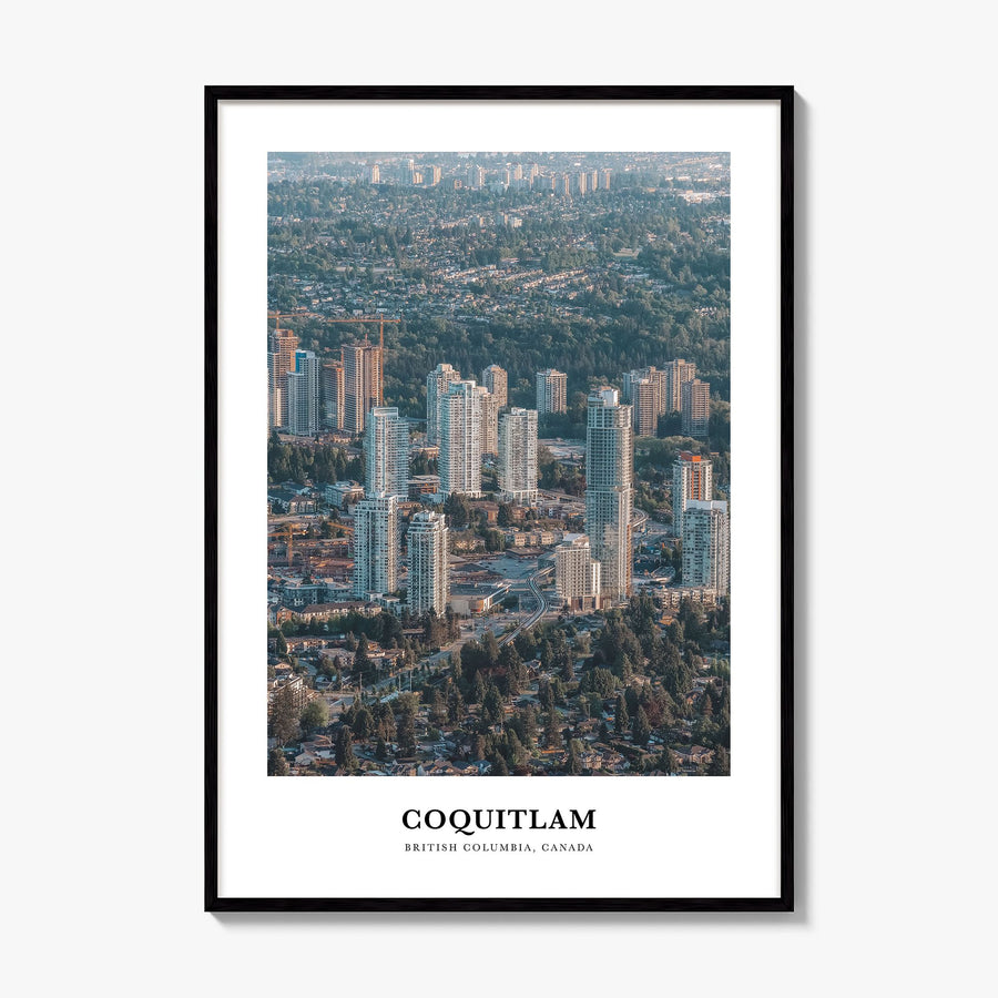 Coquitlam Classic No 1 Poster, framed poster mockup