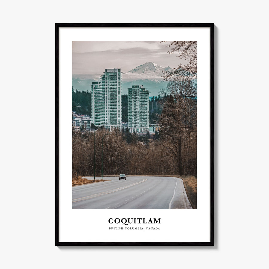 Coquitlam Classic No 2 Poster, framed poster mockup