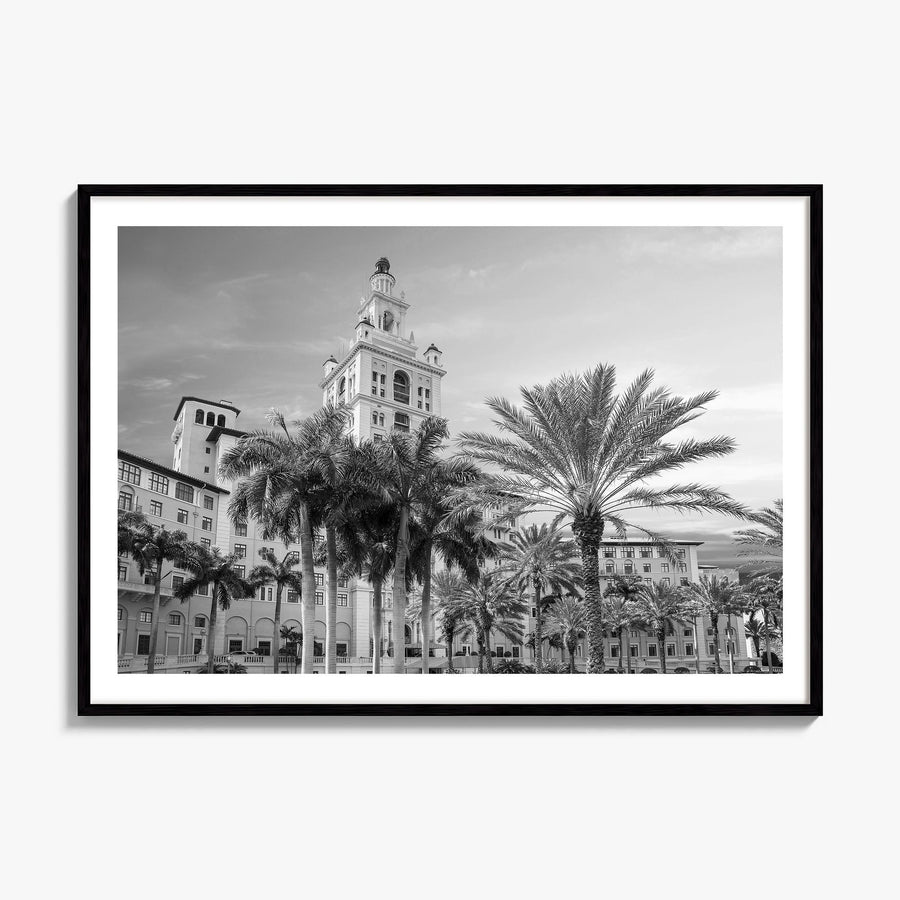 Coral Gables Photo Poster, framed poster mockup, white border