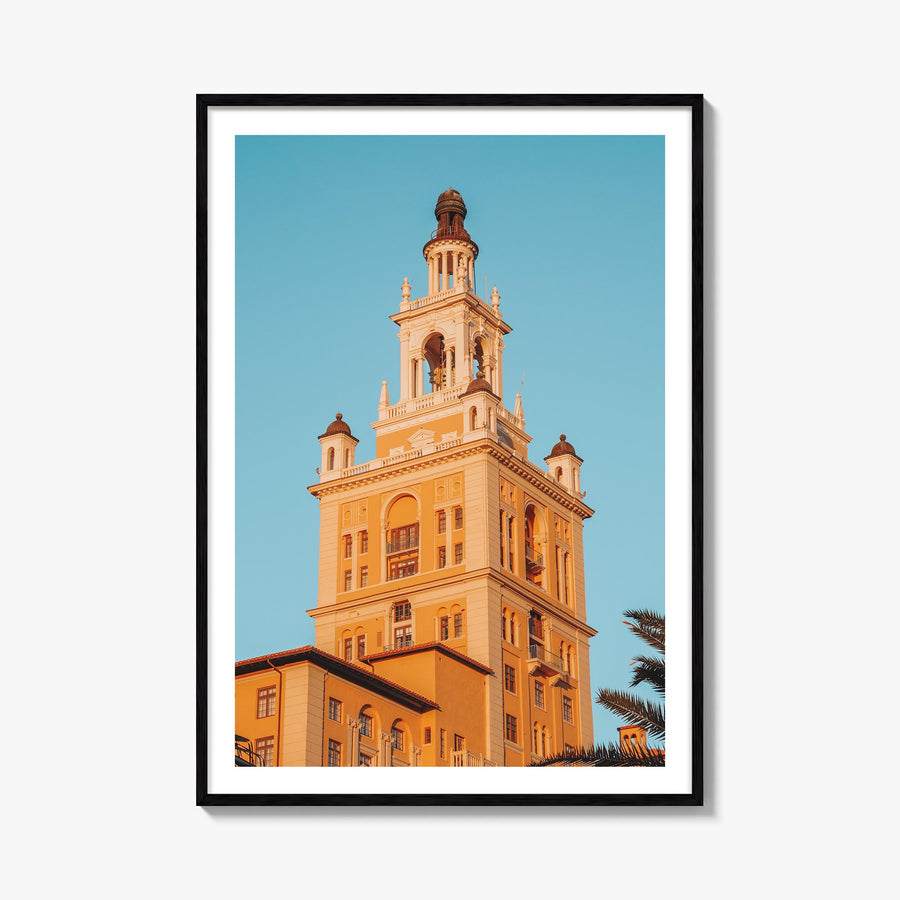 Coral Gables no. 3 colorful photo poster of Florida, USA – vertical wall art, unframed print shown in interior mockup