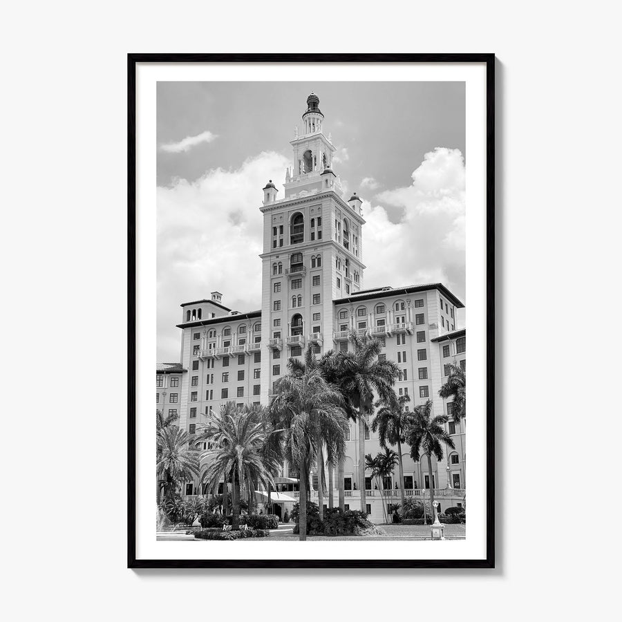 Coral Gables Photo Poster, framed poster mockup, white border