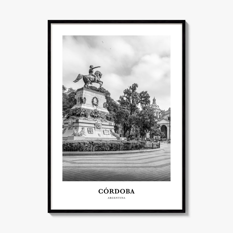 Córdoba, Argentina Classic Poster, framed poster mockup